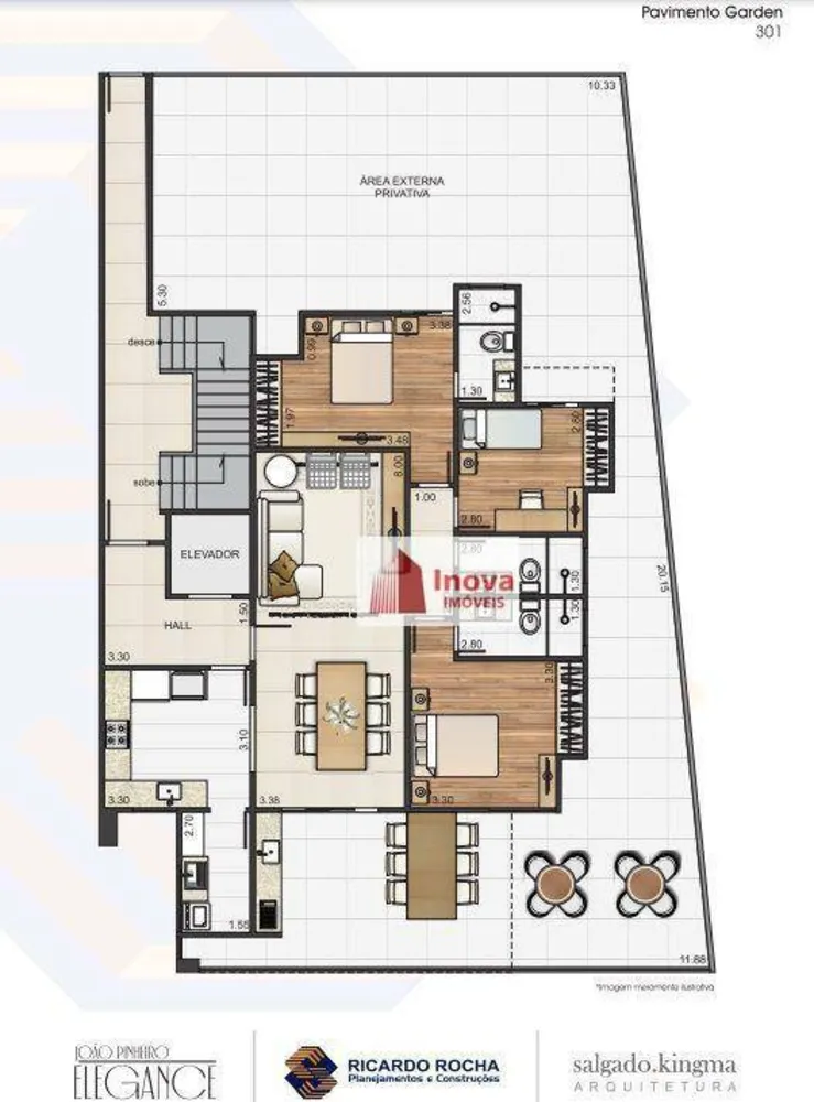 Apartamento, 3 quartos, 154 m² - Foto 2