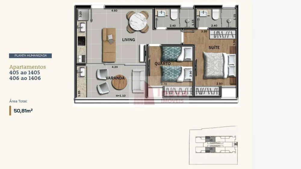 Apartamento, 2 quartos, 51 m² - Foto 12