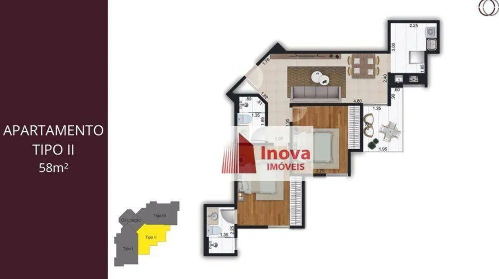 Apartamento, 2 quartos, 61 m² - Foto 9