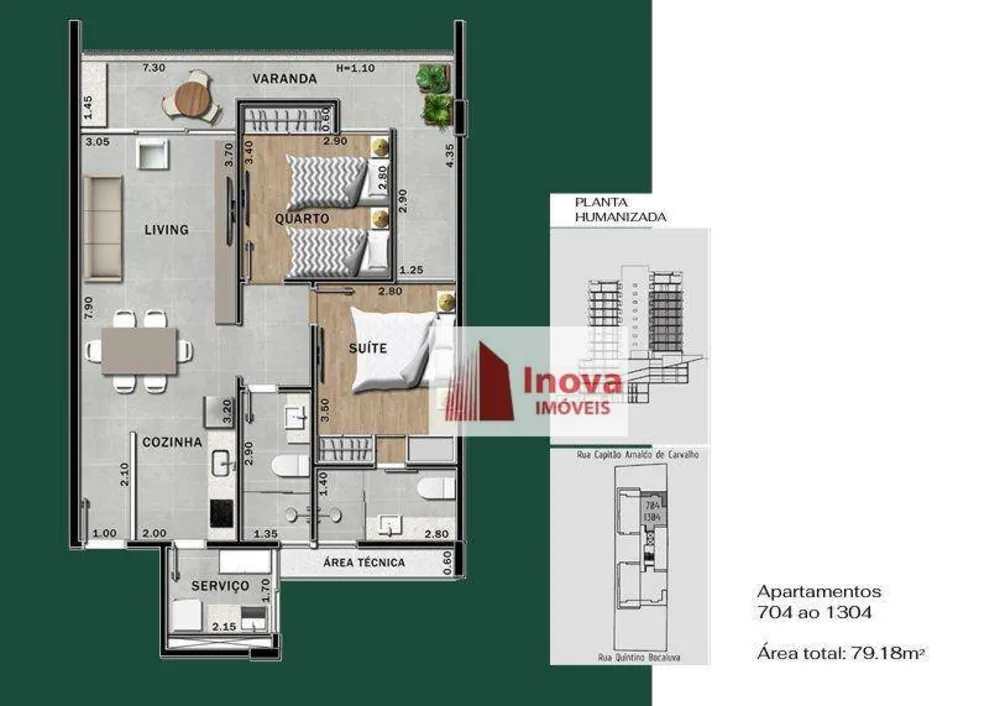 Apartamento, 2 quartos, 79 m² - Foto 11