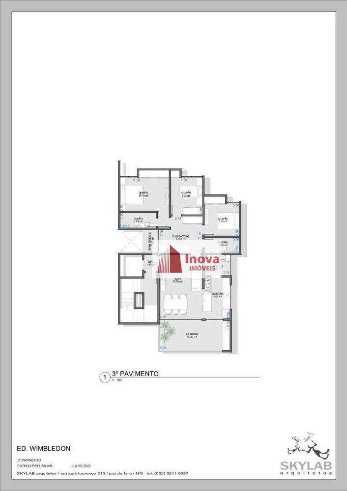 Apartamento, 3 quartos, 116 m² - Foto 1