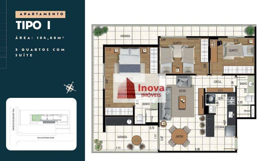 Apartamento à venda com 3 quartos, 85m² - Foto 10