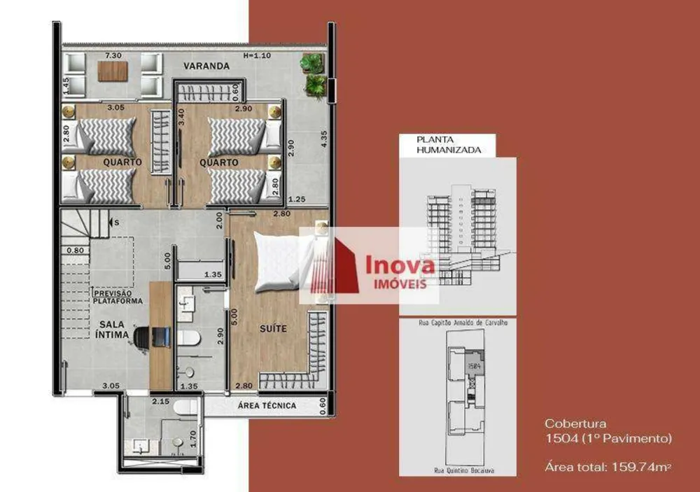 Cobertura, 3 quartos, 159 m² - Foto 10