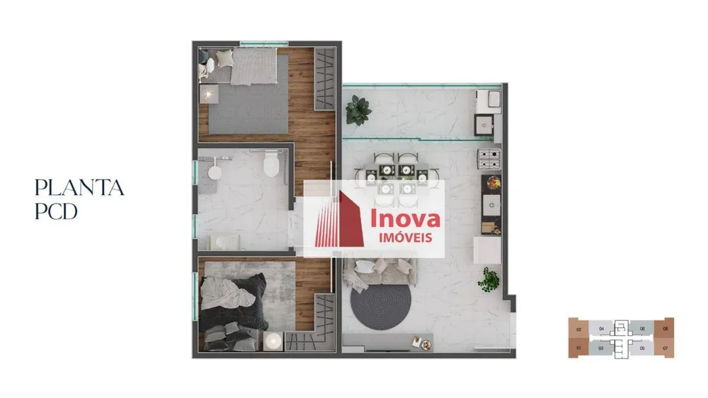 Apartamento, 2 quartos, 55 m² - Foto 6