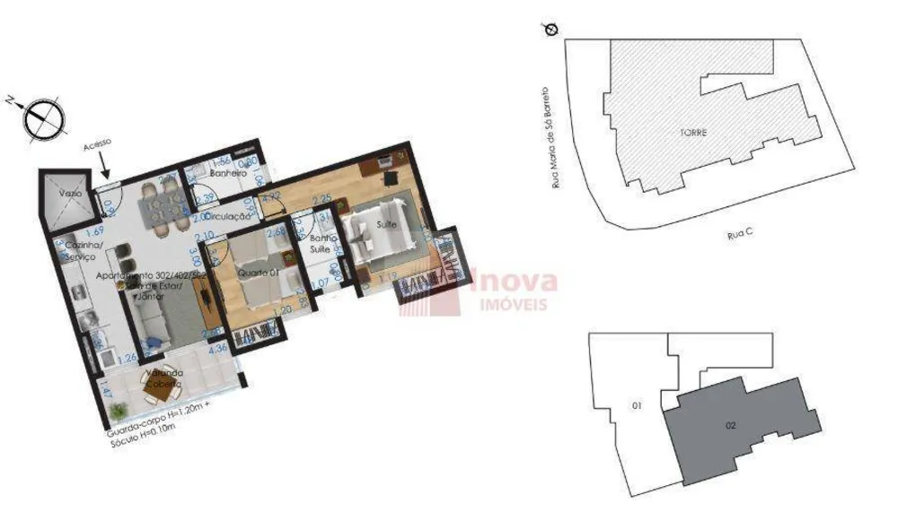Apartamento, 2 quartos, 70 m² - Foto 3