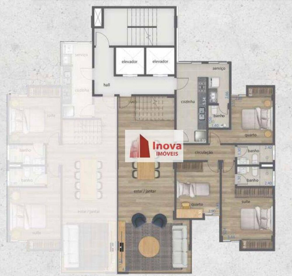 Apartamento, 3 quartos, 120 m² - Foto 2