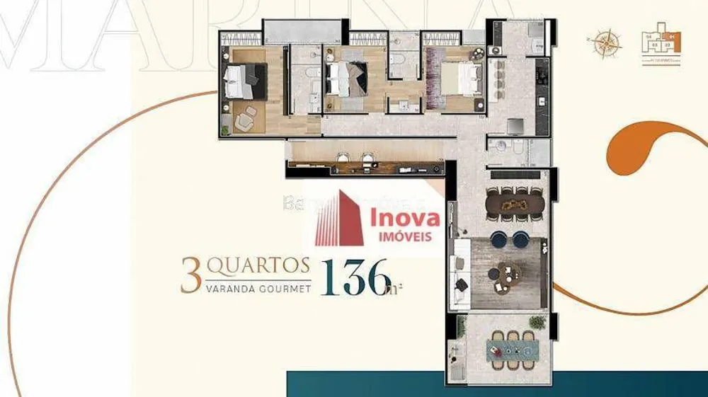 Apartamento, 3 quartos, 136 m² - Foto 9