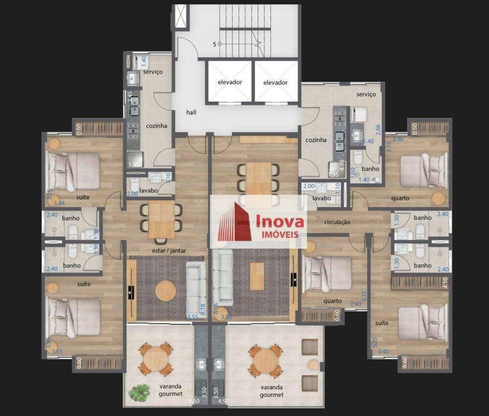 Apartamento, 2 quartos, 90 m² - Foto 1