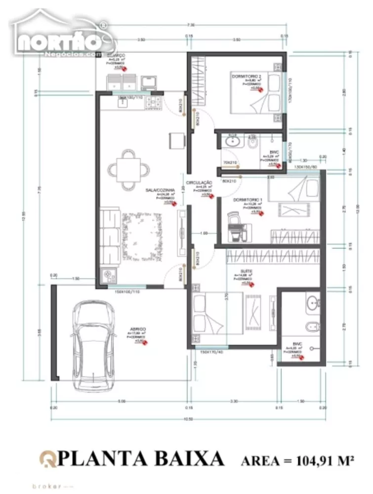 Casa à venda com 3 quartos, 104m² - Foto 3