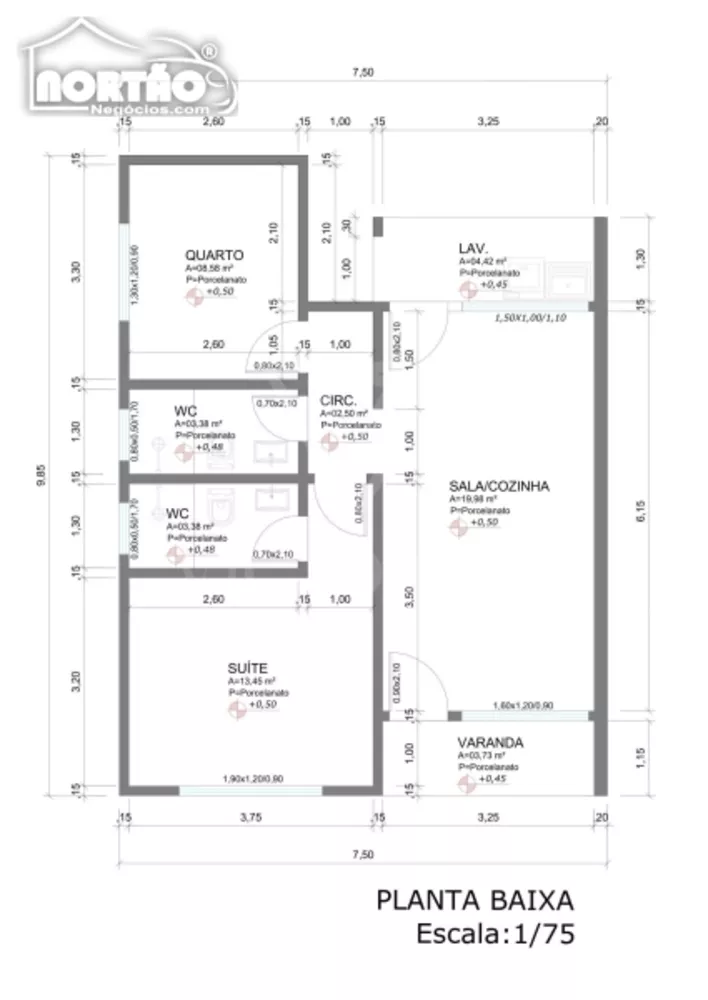 Casa à venda com 2 quartos, 80m² - Foto 2