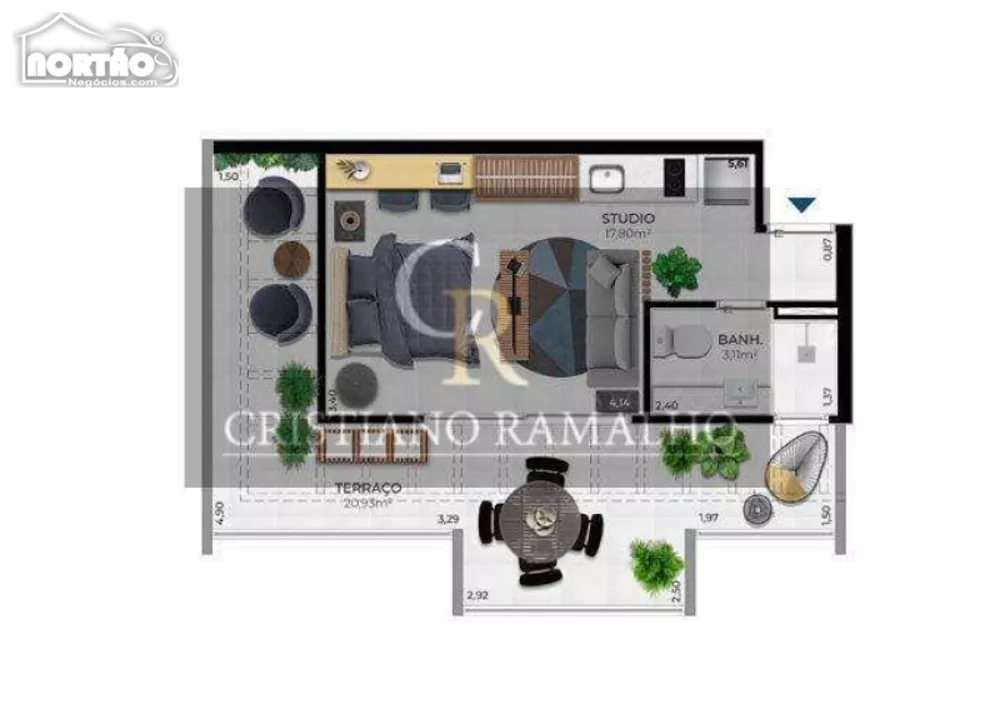 Casa, 2 quartos, 42 m² - Foto 1