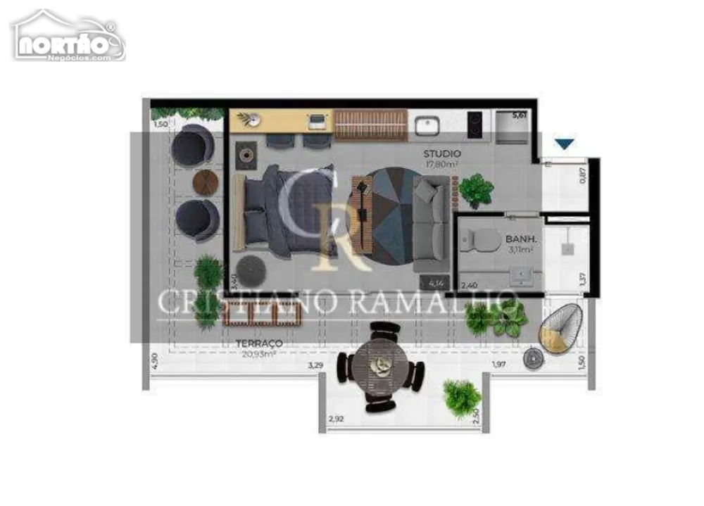 Casa, 2 quartos, 42 m² - Foto 2