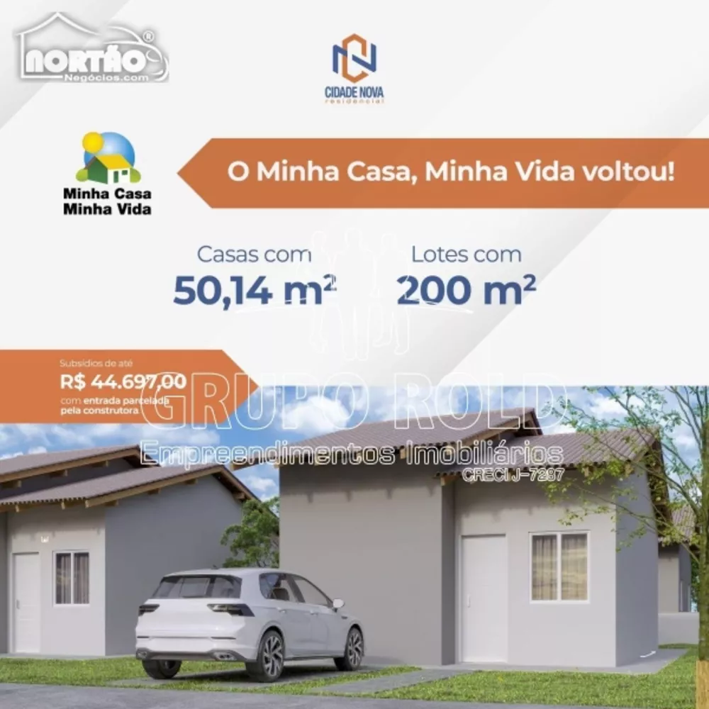 Casa à venda com 3 quartos, 50m² - Foto 1