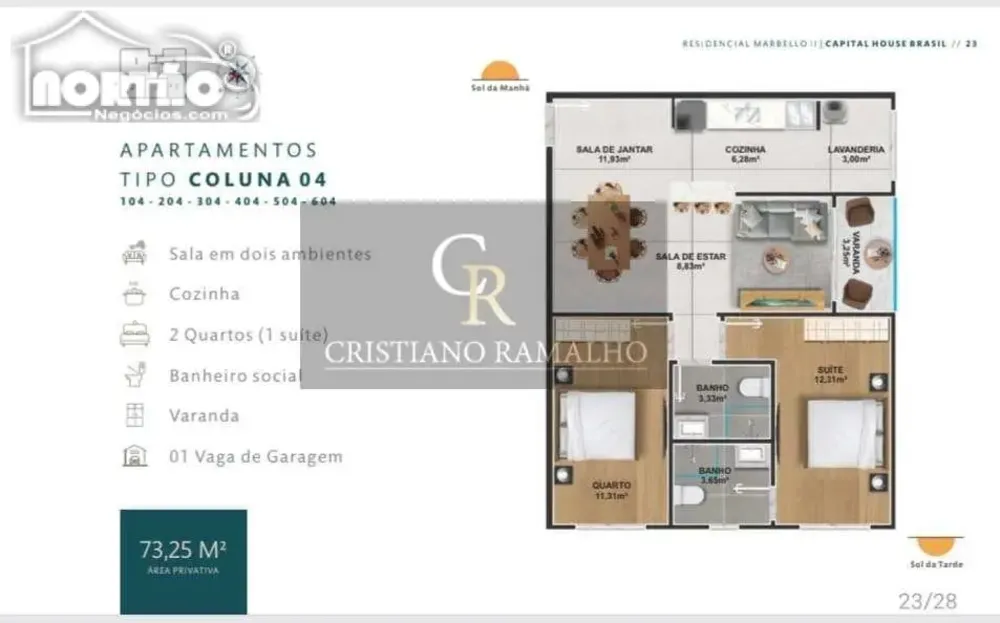 Casa, 3 quartos, 73 m² - Foto 1