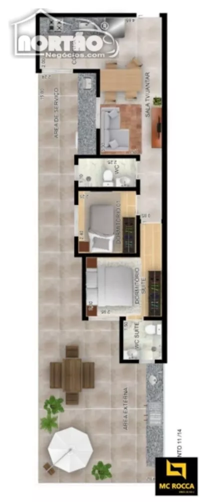 Casa à venda com 2 quartos, 61m² - Foto 3