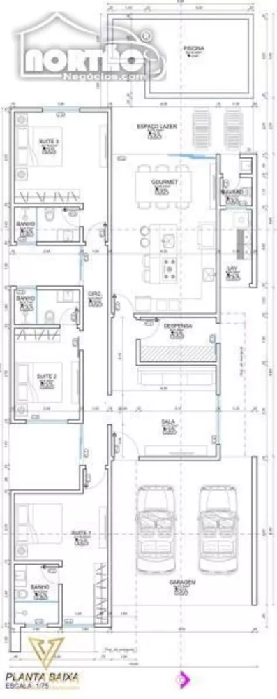 Casa, 3 quartos, 197 m² - Foto 2