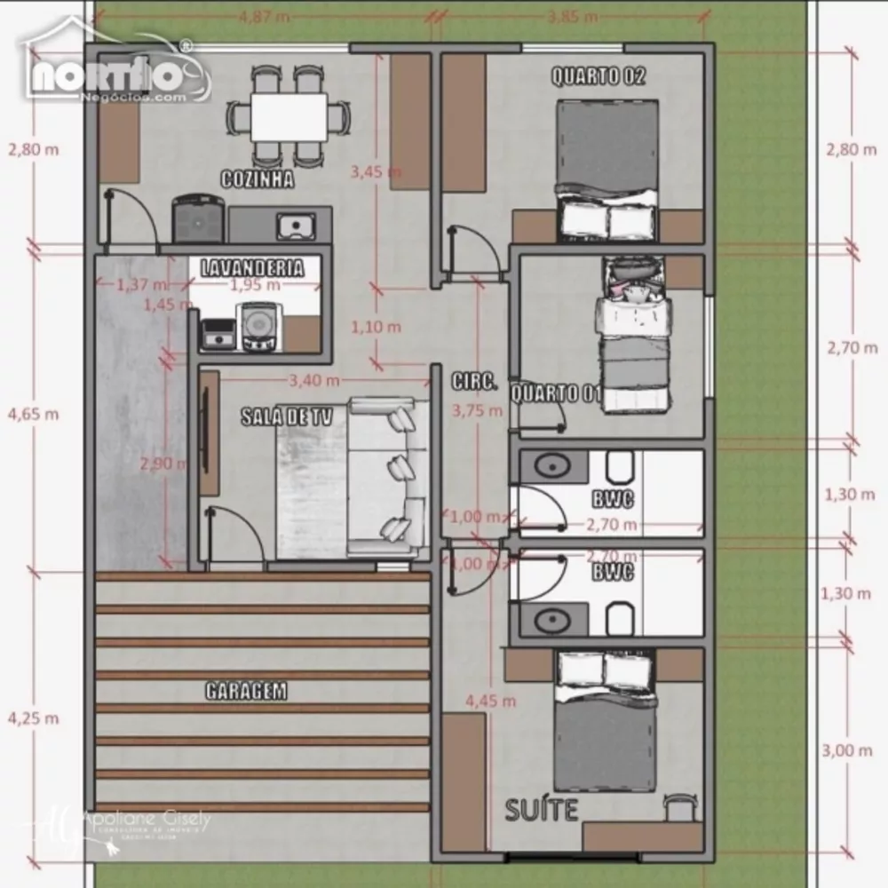 Casa à venda com 3 quartos, 100m² - Foto 3