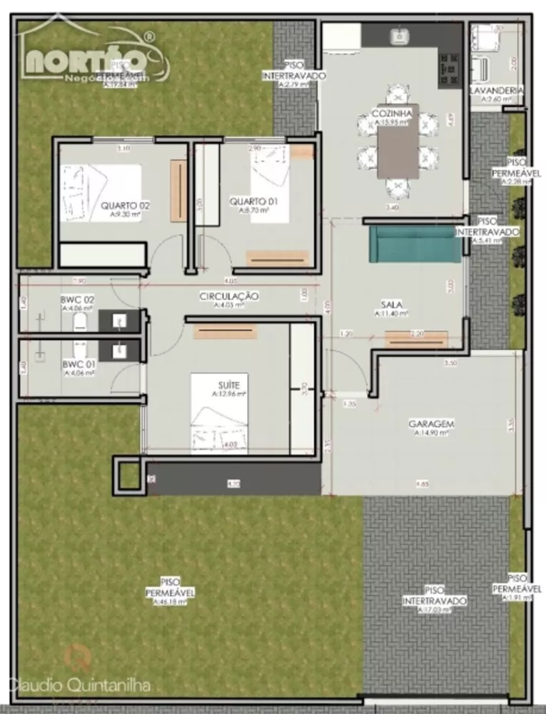 Casa à venda com 3 quartos, 105m² - Foto 2