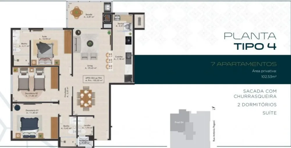 Apartamento, 97 m² - Foto 11