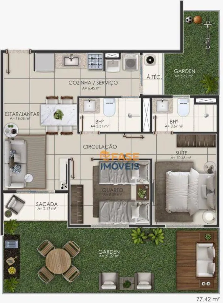 Apartamento, 2 quartos, 50 m² - Foto 8