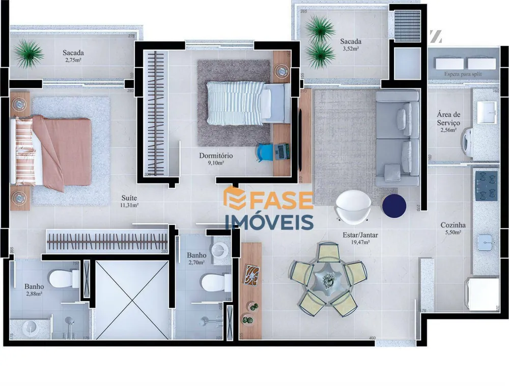 Apartamento, 2 quartos, 70 m² - Foto 15