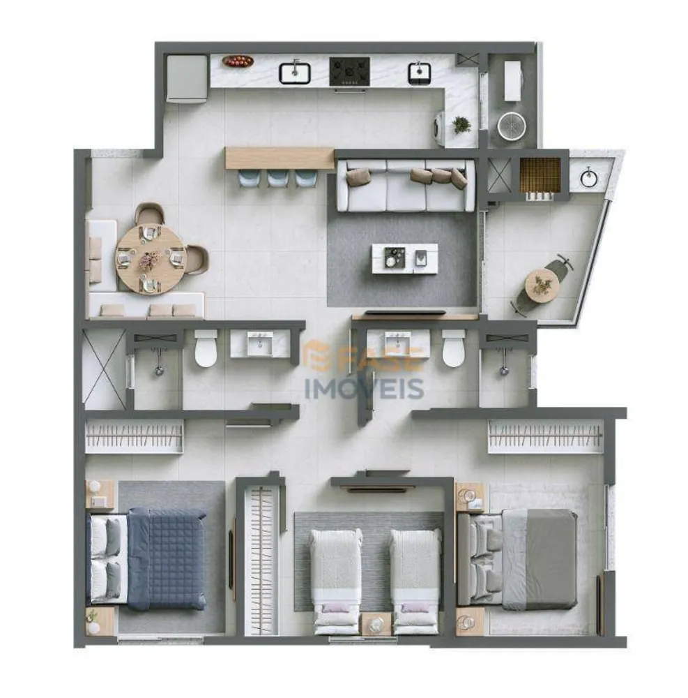 Apartamento, 2 quartos, 65 m² - Foto 9
