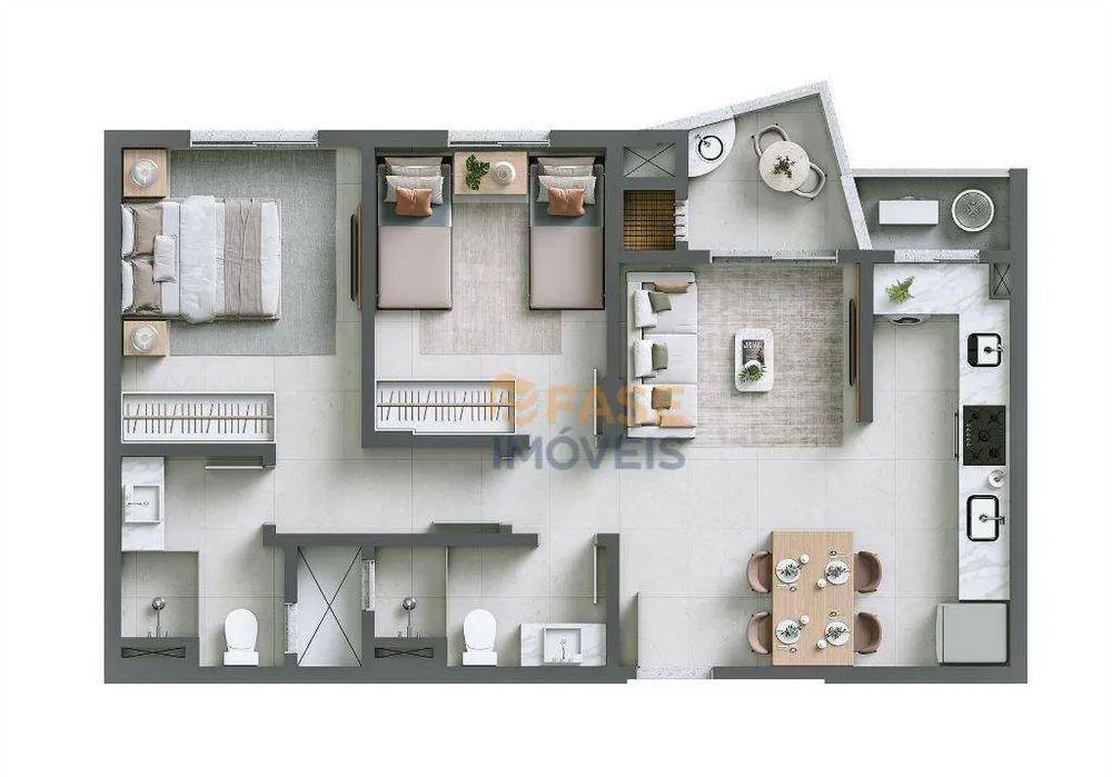 Apartamento, 2 quartos, 65 m² - Foto 10