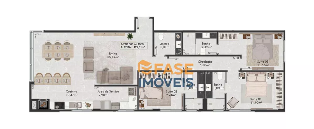 Apartamento, 4 quartos, 155 m² - Foto 15