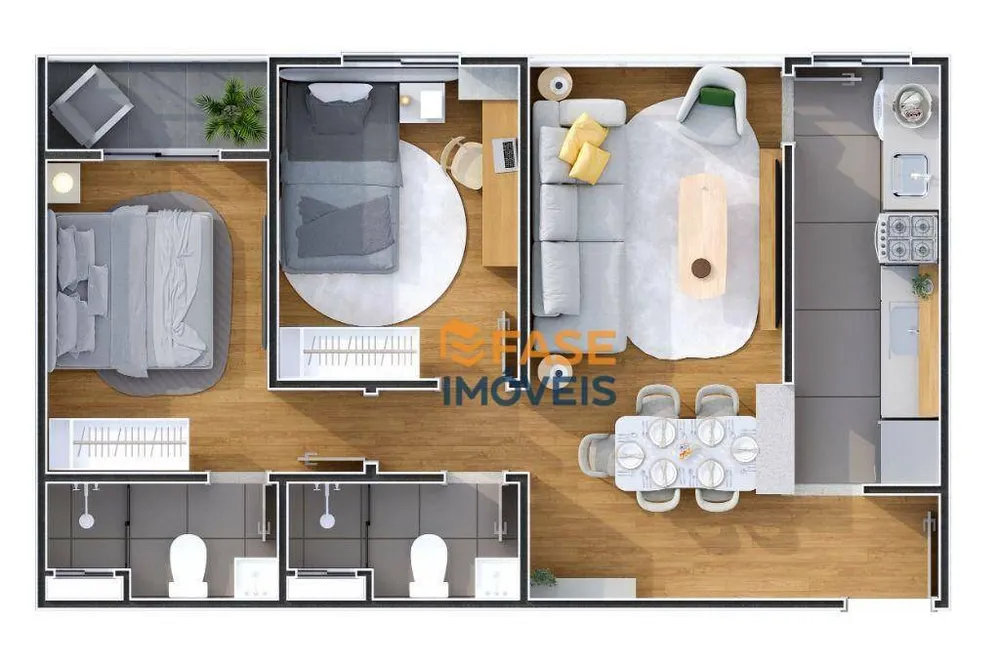Apartamento, 2 quartos, 50 m² - Foto 10