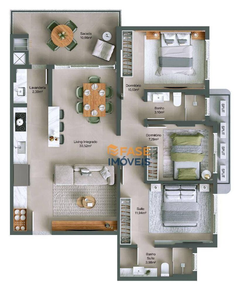 Apartamento, 3 quartos, 100 m² - Foto 9