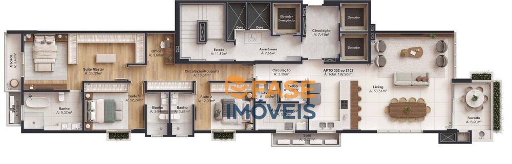 Apartamento, 3 quartos, 192 m² - Foto 16