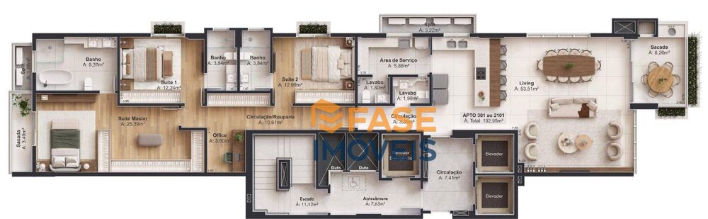 Apartamento, 3 quartos, 192 m² - Foto 13