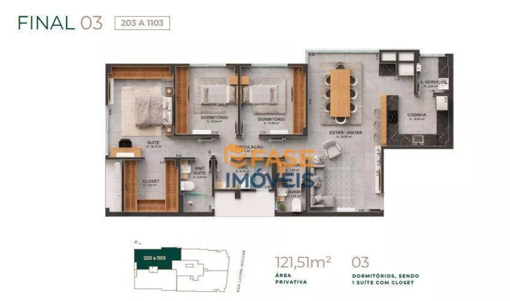 Apartamento, 3 quartos, 121 m² - Foto 5