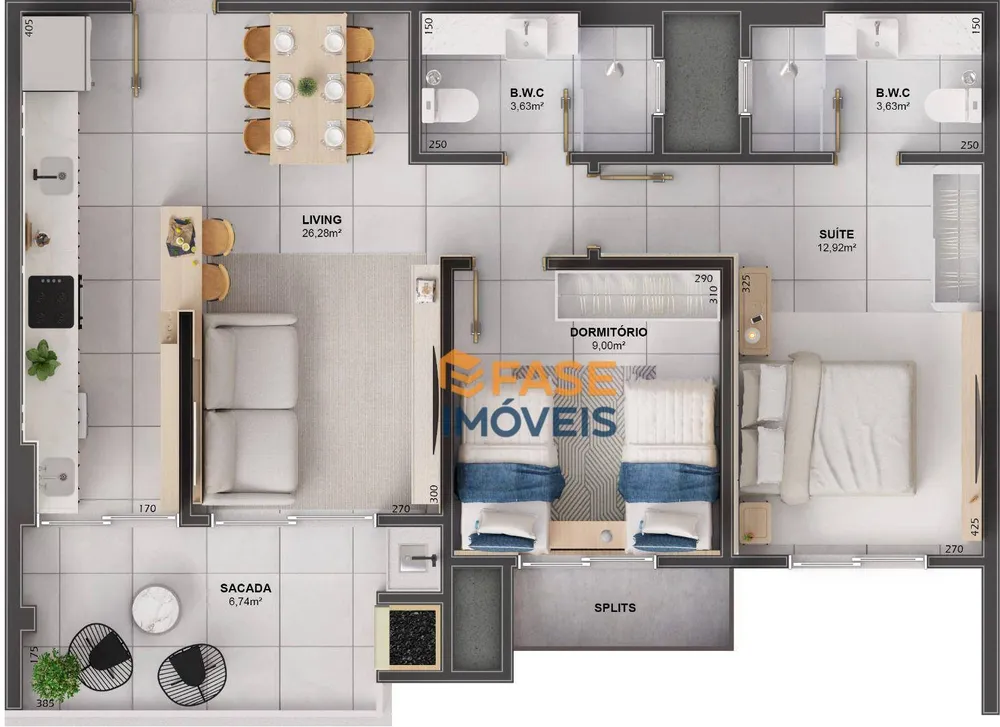 Apartamento, 2 quartos, 72 m² - Foto 13