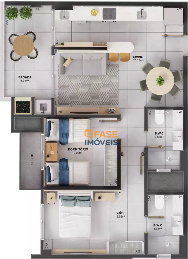 Apartamento, 2 quartos, 72 m² - Foto 8