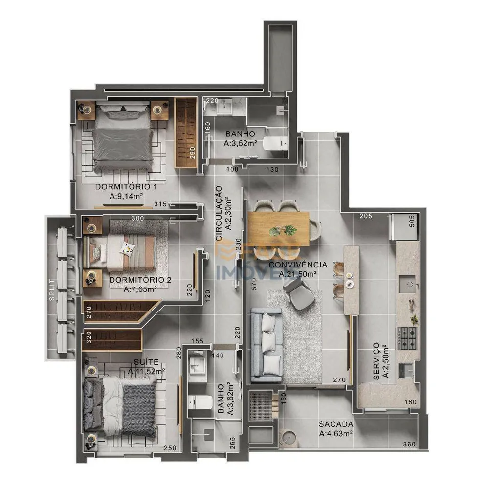 Apartamento, 2 quartos, 75 m² - Foto 12