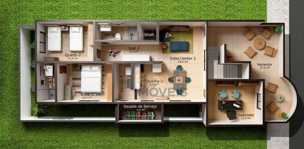 Casa de Condomínio, 3 quartos - Foto 4