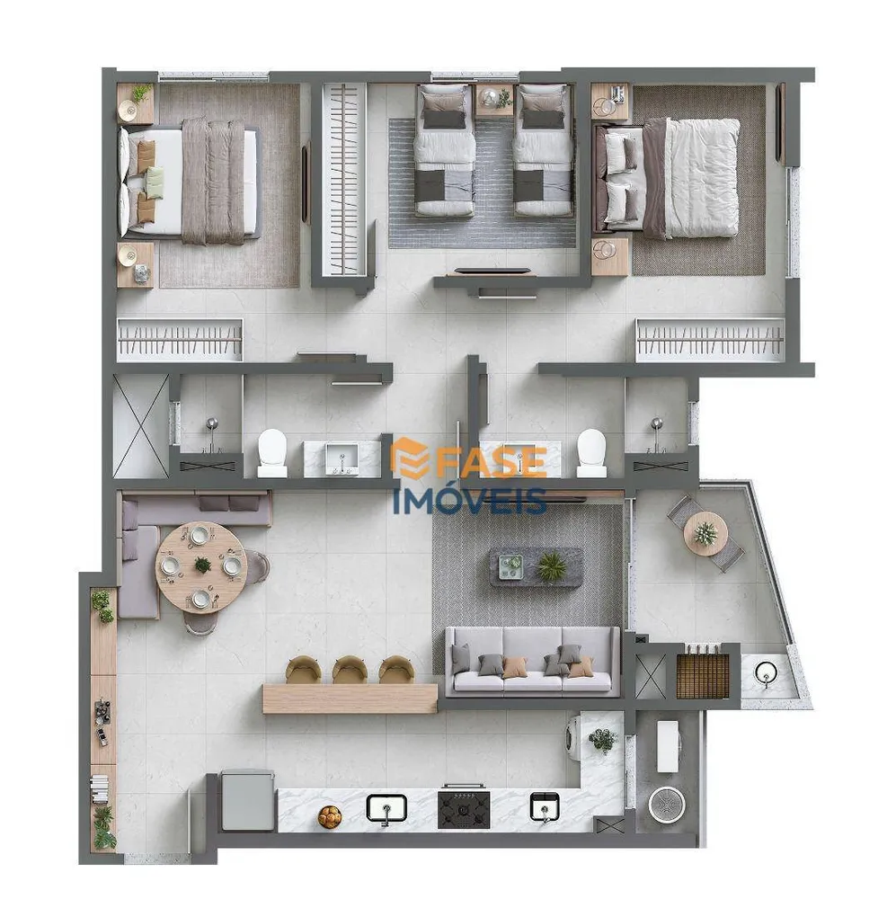 Apartamento, 3 quartos, 87 m² - Foto 6