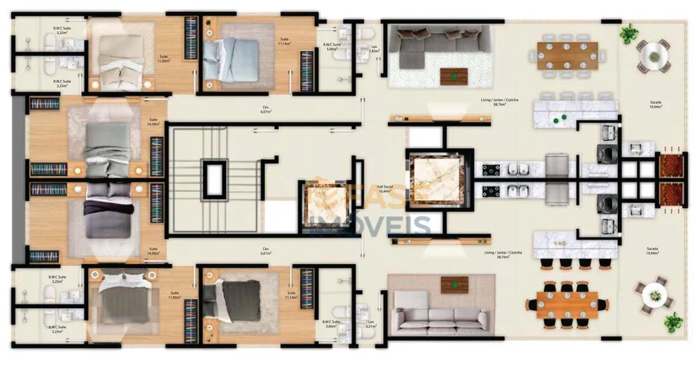 Apartamento, 4 quartos, 258 m² - Foto 7