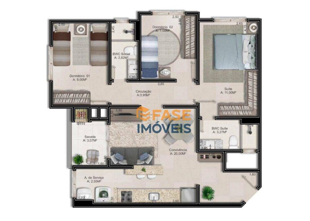 Apartamento, 3 quartos, 74 m² - Foto 20