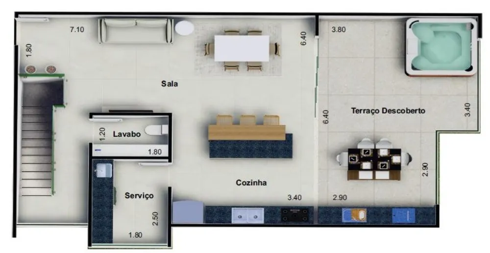 Cobertura, 3 quartos, 189 m² - Foto 12