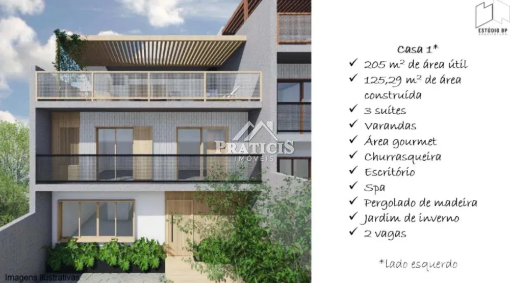 Sobrado, 3 quartos, 200 m² - Foto 1