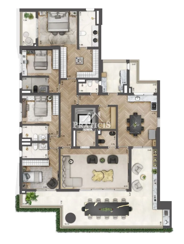 Apartamento, 4 quartos, 246 m² - Foto 8