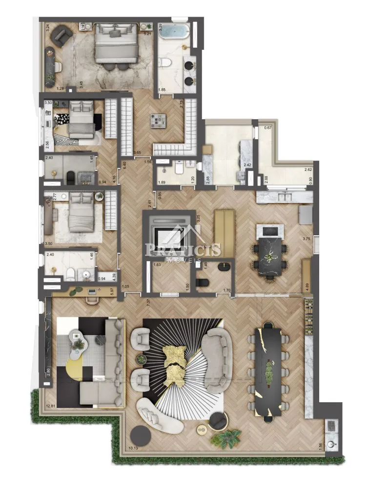 Apartamento, 4 quartos, 246 m² - Foto 12