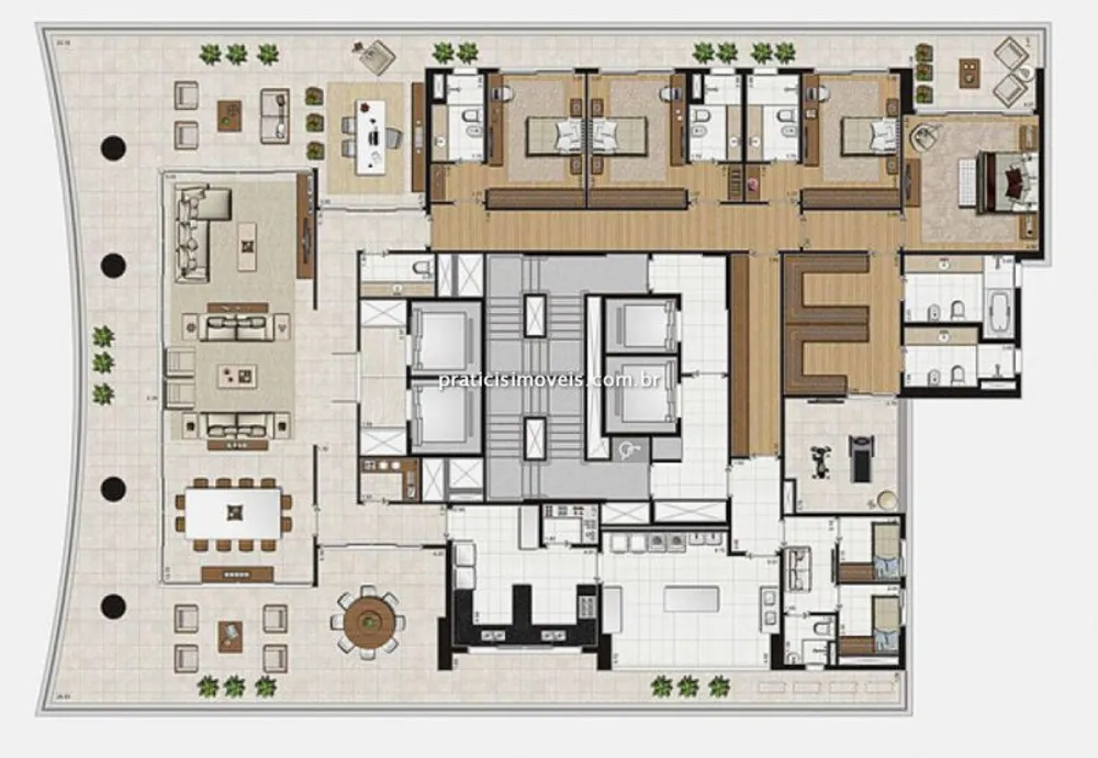 Apartamento, 4 quartos, 632 m² - Foto 6