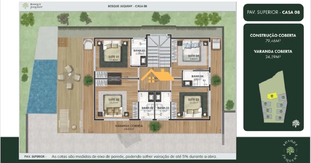Casa de Condomínio, 5 quartos - Foto 8