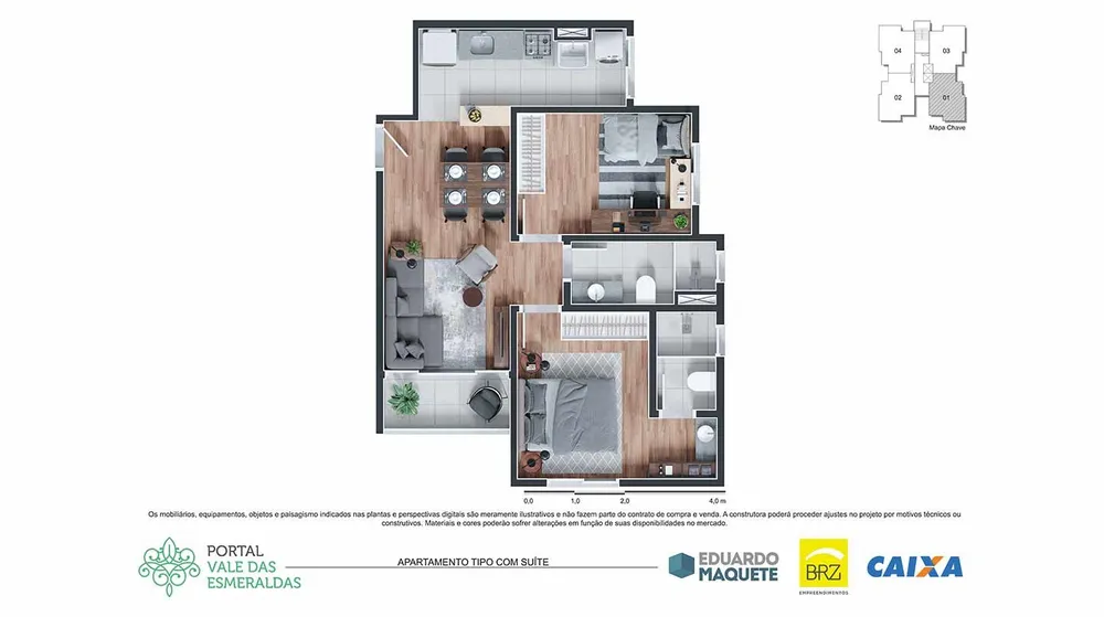 Apartamento, 2 quartos, 55 m² - Foto 4