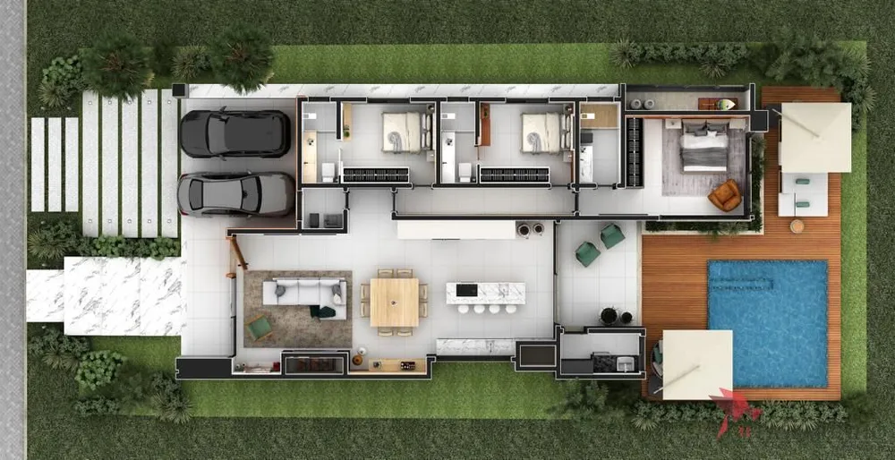 Casa de Condomínio, 3 quartos - Foto 3