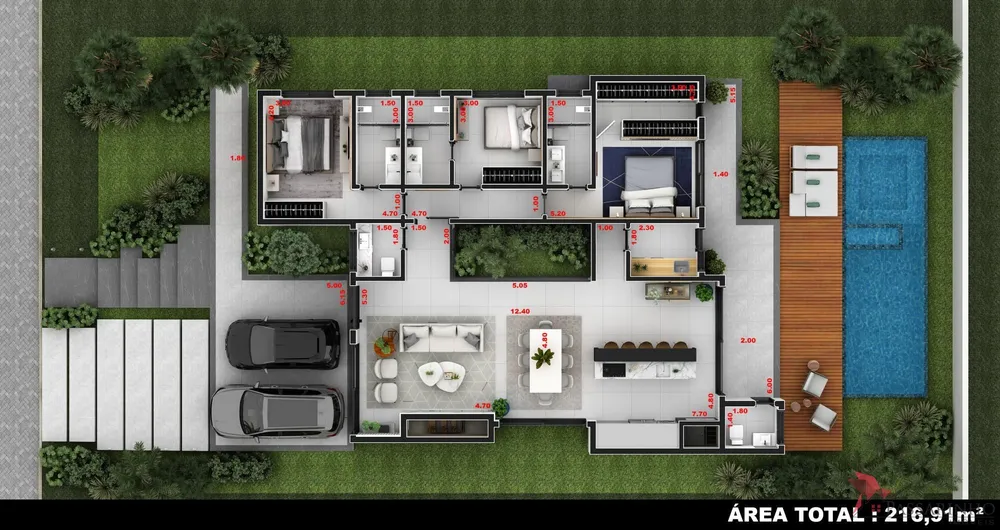 Casa de Condomínio, 3 quartos - Foto 4