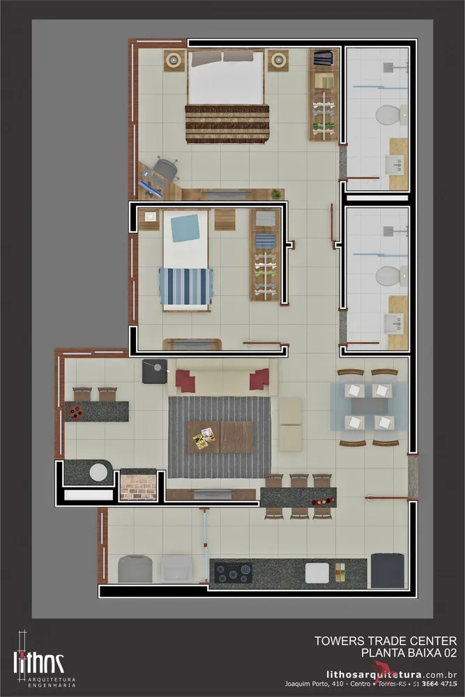 Cobertura, 2 quartos, 132 m² - Foto 2